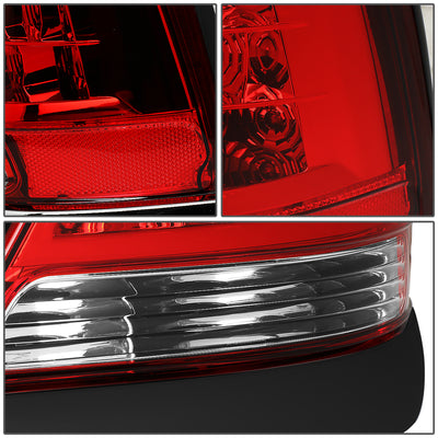 D-Motoring - 98-11 Ford Crown Victoria Tail Lights - Full LED - Red Lens - Plug-n-play - Pair - 5