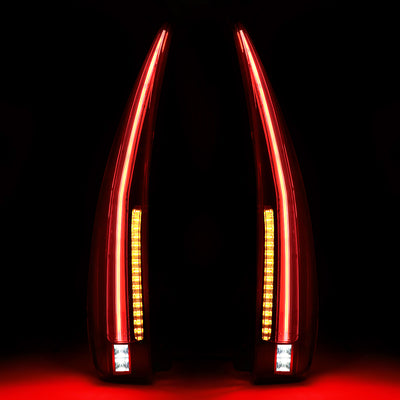 D-Motoring - 07-14 Tahoe/Yukon Tail Lights - Full LED+3D Tube Bar - Smoked Lens - Plug-n-play - Pair - 3