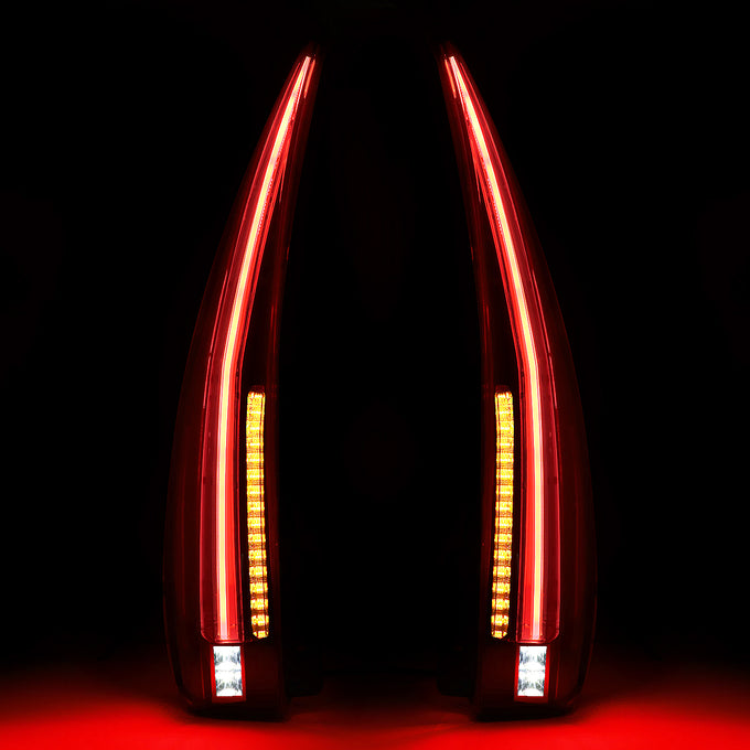 D-Motoring - 07-14 Tahoe/Yukon Tail Lights - Full LED+3D Tube Bar - Smoked Lens - Plug-n-play - Pair - 3