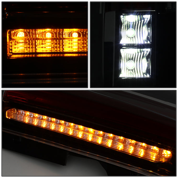D-Motoring - 07-14 Tahoe/Yukon Tail Lights - Full LED+3D Tube Bar - Smoked Lens - Plug-n-play - Pair - 5