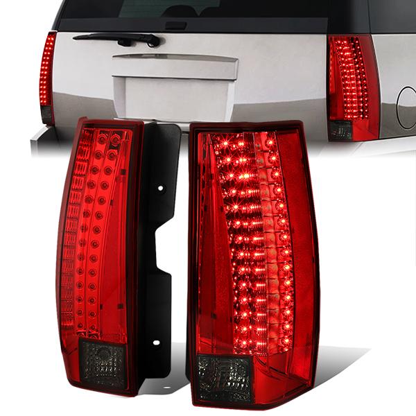 LED Brake Tail Lights (Red, Smoked) <br>07-14 Chevy Suburban / GMC Yukon 1500 2500