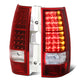 D-Motoring - Tail lights - LED - Chrome Housing - Red Clear Lens - Plug-n-Play - Pair - Chevy Suburban 1500 / 2500 / Tahoe / GMC Yukon / XL 1500 / XL 2500 - 1