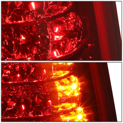 D-Motoring - Tail lights - LED - Chrome Housing - Red Clear Lens - Plug-n-Play - Pair - Chevy Suburban 1500 / 2500 / Tahoe / GMC Yukon / XL 1500 / XL 2500 - 5