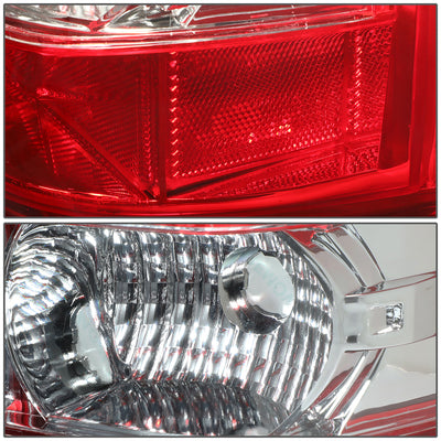 D-Motoring - Tail lights - LED - Chrome Housing - Red Clear Lens - Plug-n-Play - Pair - Chevy Suburban 1500 / 2500 / Tahoe / GMC Yukon / XL 1500 / XL 2500 - 6
