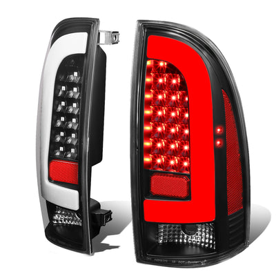 D-Motoring - Tail lights - 3D LED Bar Tube - Clear Lens - Plug-n-Play - Pair - 05-15 Toyota Tacoma - 1