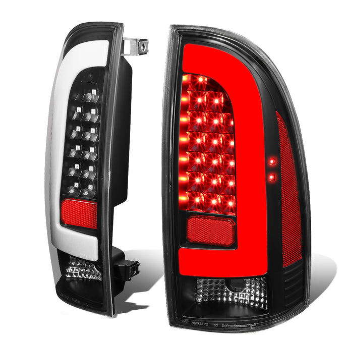 D-Motoring - Tail lights - 3D LED Bar Tube - Clear Lens - Plug-n-Play - Pair - 05-15 Toyota Tacoma - 1