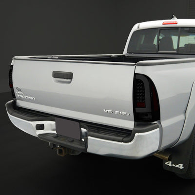 D-Motoring - Tail lights - 3D LED Bar Tube - Smoked Red Lens - Plug-n-Play - Pair - 05-15 Toyota Tacoma - 7