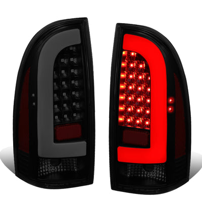 D-Motoring - Tail lights - 3D LED Bar Tube - Smoked Red Lens - Plug-n-Play - Pair - 05-15 Toyota Tacoma - 1