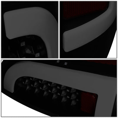 D-Motoring - Tail lights - 3D LED Bar Tube - Smoked Red Lens - Plug-n-Play - Pair - 05-15 Toyota Tacoma - 4