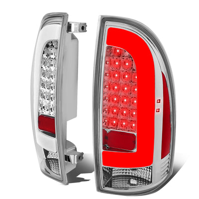 D-Motoring - Tail lights - 3D LED Bar Tube - Clear Lens - Plug-n-Play - Pair - 05-15 Toyota Tacoma - 1