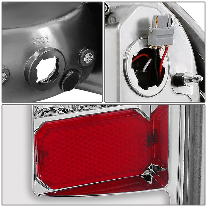 D-Motoring - Tail lights - 3D LED Bar Tube - Clear Lens - Plug-n-Play - Pair - 05-15 Toyota Tacoma - 5