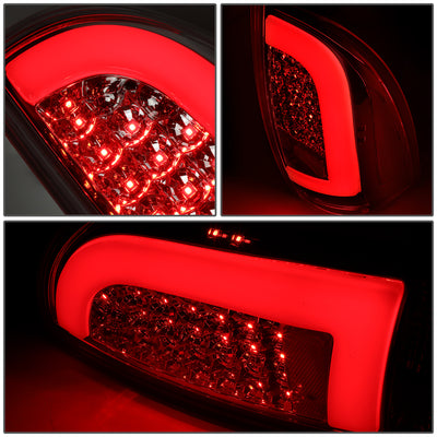 D-Motoring - Tail lights - 3D LED Bar Tube - Clear Lens - Plug-n-Play - Pair - 05-15 Toyota Tacoma - 3