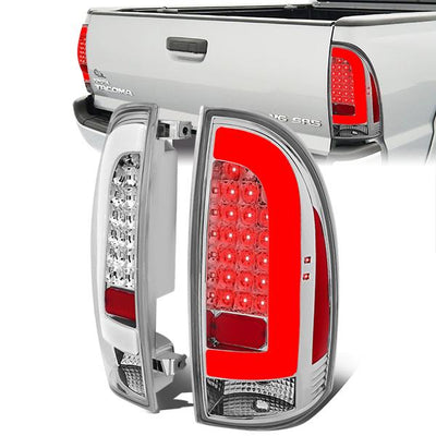 LED Brake Tail Lights (Chrome) <br>05-15 Toyota Tacoma