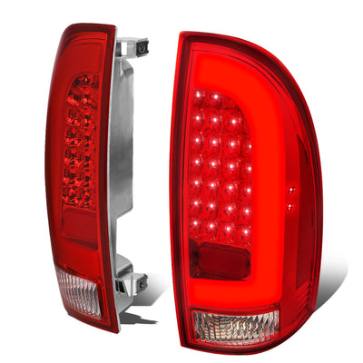 D-Motoring - Tail lights - 3D LED Bar Tube - Red Lens - Plug-n-Play - Pair - 05-15 Toyota Tacoma - 1