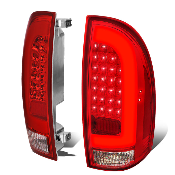 D-Motoring - Tail lights - 3D LED Bar Tube - Red Lens - Plug-n-Play - Pair - 05-15 Toyota Tacoma - 1