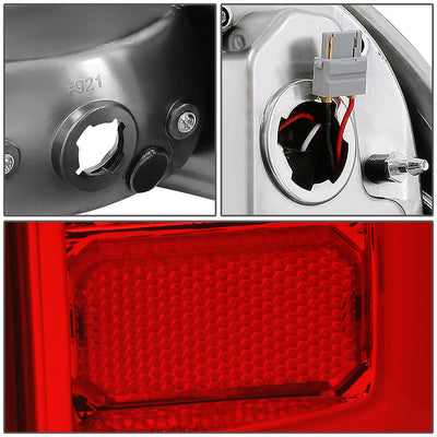 D-Motoring - Tail lights - 3D LED Bar Tube - Red Lens - Plug-n-Play - Pair - 05-15 Toyota Tacoma - 5
