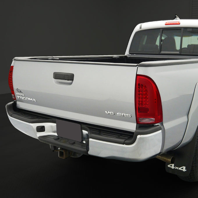 D-Motoring - Tail lights - 3D LED Bar Tube - Red Lens - Plug-n-Play - Pair - 05-15 Toyota Tacoma - 7