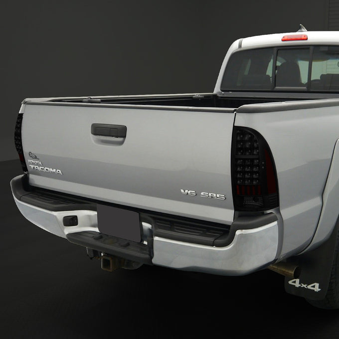 D-Motoring - Tail lights - LED - Smoked Red Lens - Plug-n-Play - Pair - 05-15 Toyota Tacoma - 7