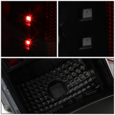 D-Motoring - Tail lights - LED - Smoked Red Lens - Plug-n-Play - Pair - 05-15 Toyota Tacoma - 5