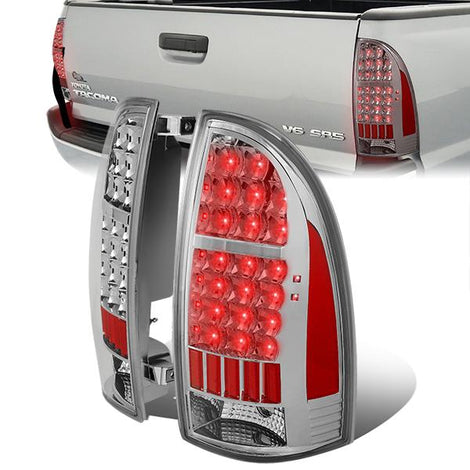 LED Brake Tail Lights (Chrome) <br>05-15 Toyota Tacoma