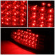 D-Motoring - Tail lights - LED - Red Lens - Plug-n-Play - Pair - 05-15 Toyota Tacoma - 3
