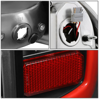 D-Motoring - Tail lights - Red 3D LED Bar Tube - Clear Lens - Plug-n-Play - Pair - 05-15 Toyota Tacoma - 5
