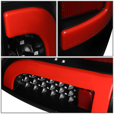 D-Motoring - Tail lights - Red 3D LED Bar Tube - Clear Lens - Plug-n-Play - Pair - 05-15 Toyota Tacoma - 4