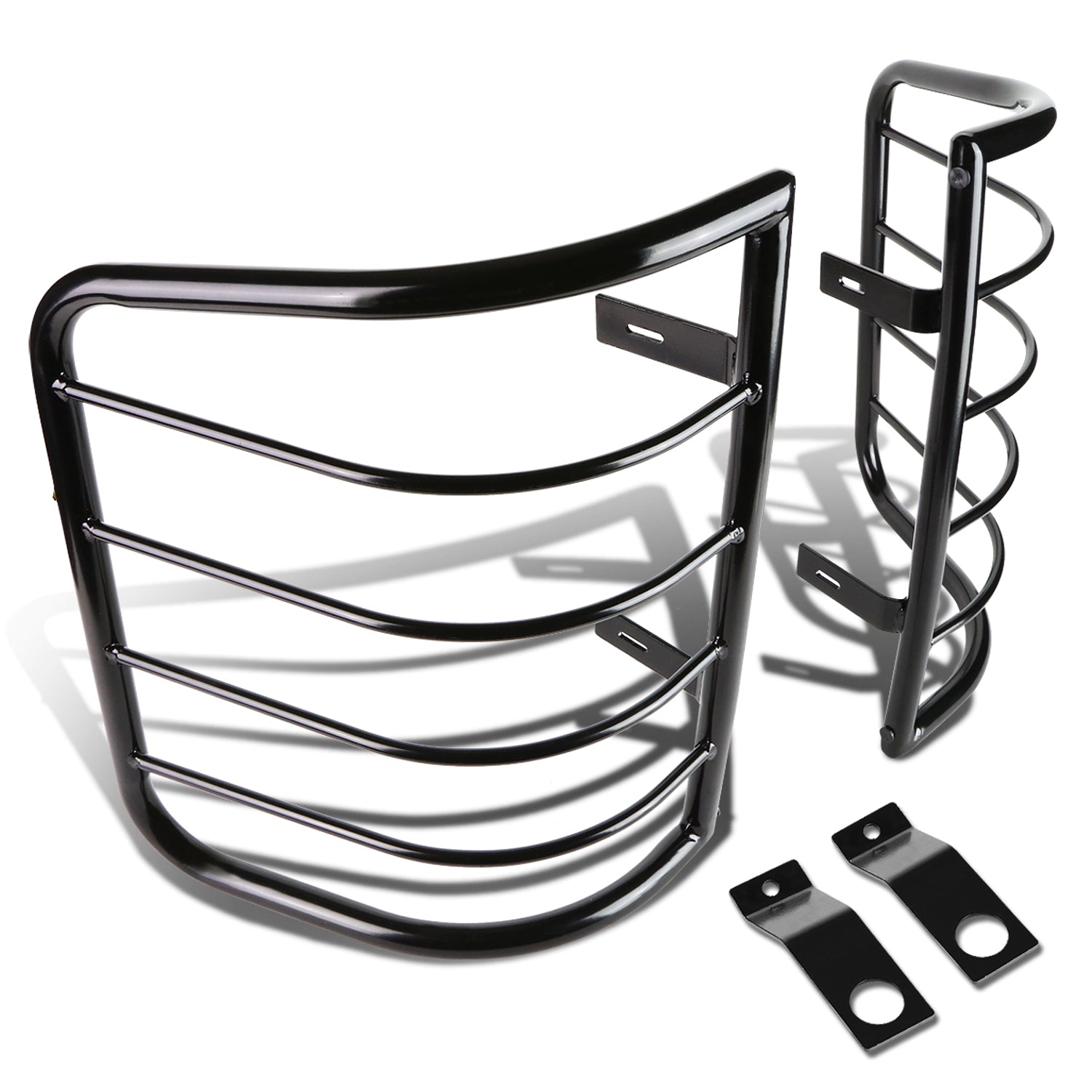 D-Motoring - Tail Light Guards - Stainless Steel - Pair - Chevy Silverado 1500 / 2500Hd / 3500HD / GMC Sierra 1500 / 2500HD / 3500HD - 1