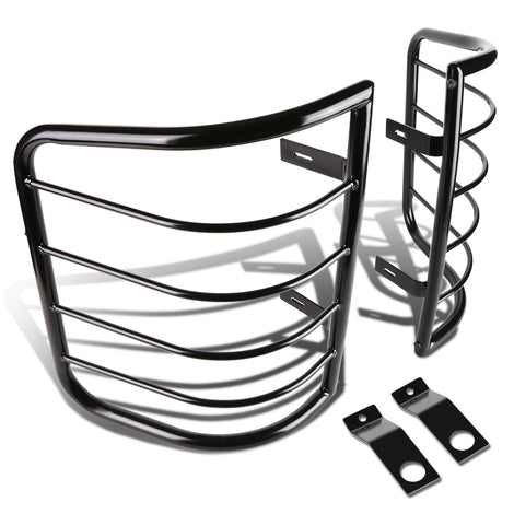 D-Motoring - Tail Light Guards - Stainless Steel - Pair - Chevy Silverado 1500 / 2500Hd / 3500HD / GMC Sierra 1500 / 2500HD / 3500HD - 1