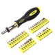 51 Pcs Repair Hand Tool Combination Kit Screwdriver/ Bit Set/ SAE Hex Keys/ Sockets