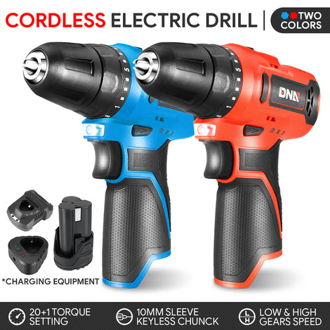 12V Variable Speed Cordless 3/8 in. Drill/Driver with LED Light (Optional Battery & Charger)