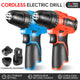 12V Variable Speed Cordless 3/8 in. Drill/Driver with LED Light (Optional Battery & Charger)