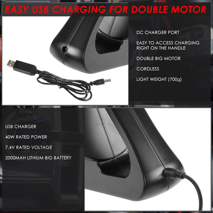 7.4V 40W Strong Suction Portable Handheld Cordless Car Mini Vacuum Cleaner