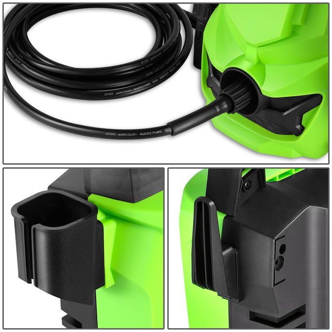 1813 PSI 1.45 GPM Electric Portable High Pressure Power Washer - 1500W (Green)