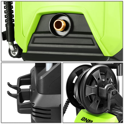 2176 PSI 2.4 GPM Electric Portable High Pressure Power Washer - 1800W (Green)