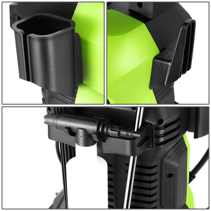 2176 PSI 2.4 GPM Electric Portable High Pressure Power Washer - 1800W (Green)