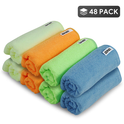 Microfiber Car Cleaning Cloth Towels Rag - 12 in. x 16 in. - [A Variety of Quantity Options]