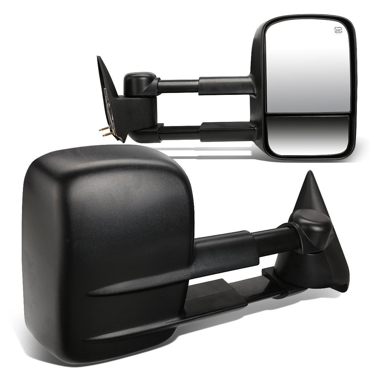 D-Motoring - Towing Mirrors - Powered+Heated - Black - Pair - Chevy Silverado / Suburban / Avalanche / Tahoe / Cadillac Escalade - 1
