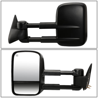D-Motoring - Towing Mirrors - Powered+Heated - Black - Pair - Chevy Silverado / Suburban / Avalanche / Tahoe / Cadillac Escalade - 3