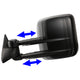 D-Motoring - Towing Mirrors - Powered+Heated - Black - Pair - Chevy Silverado / Suburban / Avalanche / Tahoe / Cadillac Escalade - 2