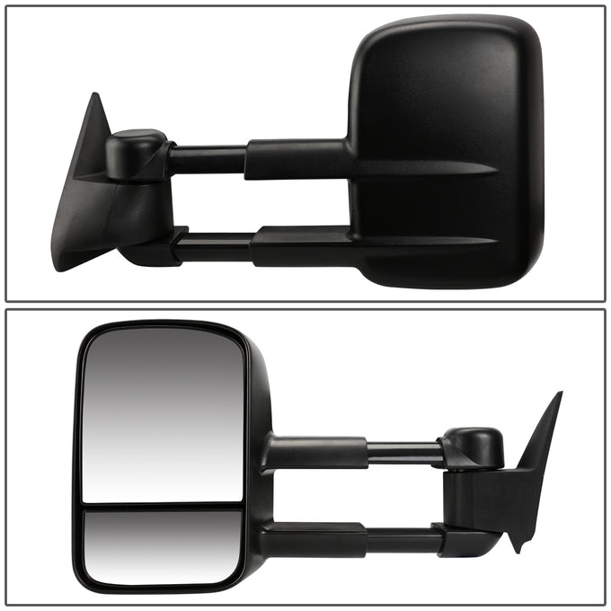D-Motoring - Towing Mirrors - Extendable - Black - Pair - Chevy Silverado / Suburban / Avalanche / Tahoe / Cadillac Escalade - 3