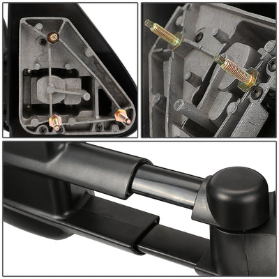 D-Motoring - Towing Mirrors - Extendable - Black - Pair - Chevy Silverado / Suburban / Avalanche / Tahoe / Cadillac Escalade - 5