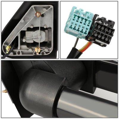 D-Motoring - Towing Mirrors - With LED Turn Signal Light - Smoked Corner - Pair - Chevy Silverado / Suburban / Avalanche / Tahoe / Cadillac Escalade - 7
