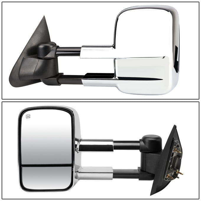D-Motoring - Towing Mirrors - Extendable - Chrome - Pair - 97-03 Ford F-150 / F-150 Heritage / F-250 Light Duty - 3