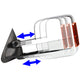 D-Motoring - Towing Mirrors - With LED Turn Signal Light - Powered+Smoked - Amber Corner - Pair - Ford F-150 / F-150 Heritage / F-250 Light Duty - 2