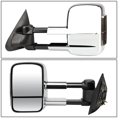 D-Motoring - Towing Mirrors - With LED Turn Signal Light - Powered+Smoked - Pair - Ford F-150 / F-150 Heritage / F-250 Light Duty - 3