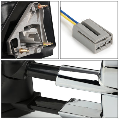 D-Motoring - Towing Mirrors - With LED Turn Signal Light - Powered+Smoked - Pair - Ford F-150 / F-150 Heritage / F-250 Light Duty - 7