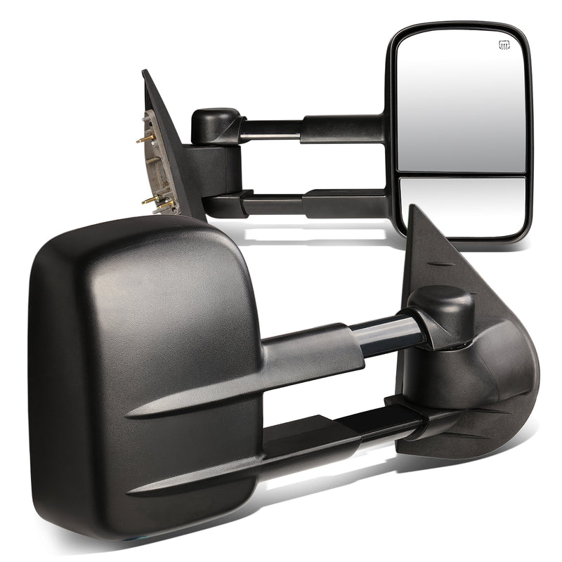 D-Motoring - Towing Mirrors - Powered+Heated - Pair - Chevy Silverado 1500 / 1500HD / 2500HD / Sierra 3500 / 3500HD / Tahoe - 1