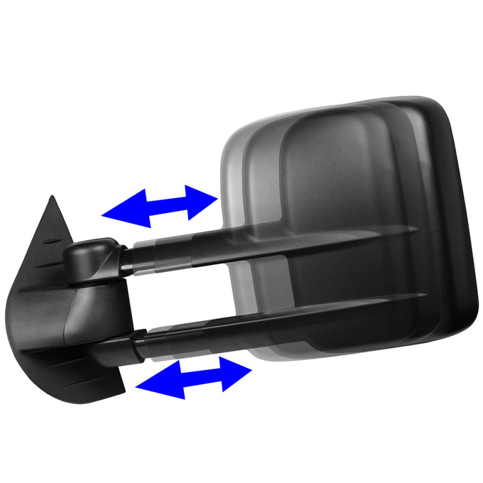 Manual Towing Mirror (Left)<br>07-13 Chevy Silverado Tahoe, GMC Sierra Yukon