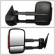 D-Motoring - Towing Mirrors - With LED Turn Signal Light - Towing Manual Telescope - Pair - Chevy Silverado 1500/1500HD/2500HD GMC Sierra 3500/3500HD - 3